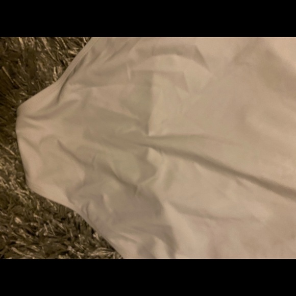 Sexy Elegant off the shoulder all white swim suit - Picture 3 of 9